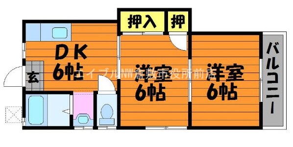 滝澤コーポの物件間取画像